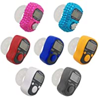 Los mejores  - AFUNTA - Contador de dedo electrónico (7 unidades) con 5 LED digitales- contador mecánico y manual de vueltas para dedo…